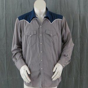 Vintage Western Shirt - Stitched Eagle by Rockmount - Men's Extra Large